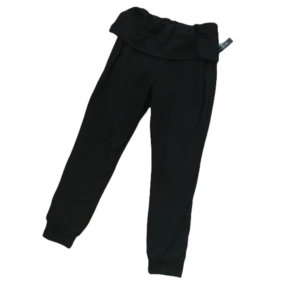 be inspired Womens Leggings‎ Size XS Peplum Black Joggers Knit Casual Pants NEW